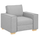 Sofastol Skygrå 100x78x84 cm Stof