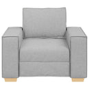 Sofastol Skygrå 100x78x84 cm Stof