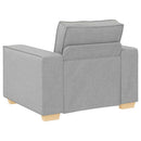 Sofastol Skygrå 100x78x84 cm Stof