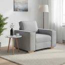 Sofastol Skygrå 100x78x84 cm Stof