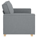 2-personers sofa lysegrå 160x78x84 cm stof