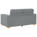 2-personers sofa lysegrå 160x78x84 cm stof