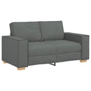 2-personers sofa mørkegrå 160x78x84 cm stof