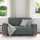 2-personers sofa mørkegrå 160x78x84 cm stof