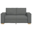 2-personers sofa mørkegrå 160x78x84 cm stof