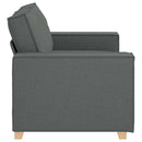 2-personers sofa mørkegrå 160x78x84 cm stof