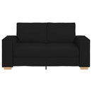 2-personers sofa sort 160x78x84 cm stof