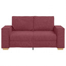 2-personers sofa vinrød 160x78x84 cm stof