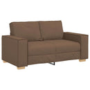 2-personers sofa brun 160x78x84 cm stof