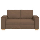 2-personers sofa brun 160x78x84 cm stof