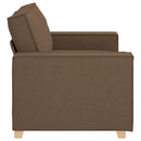2-personers sofa brun 160x78x84 cm stof