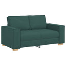 2-personers sofa mørkegrøn 160x78x84 cm stof