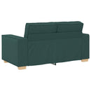 2-personers sofa mørkegrøn 160x78x84 cm stof