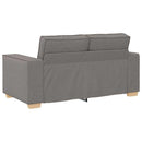 2-personers sofa taupe 160x78x84 cm stof