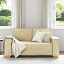 2-personers sofa cremefarvet 160x78x84 cm stof