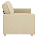 2-personers sofa cremefarvet 160x78x84 cm stof