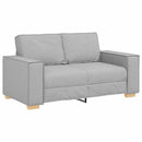 2-personers sofa skygrå 160x78x84 cm stof