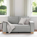 2-personers sofa skygrå 160x78x84 cm stof