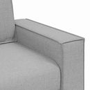 2-personers sofa skygrå 160x78x84 cm stof