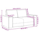 2-personers sofa skygrå 160x78x84 cm stof