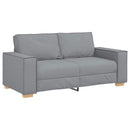 2-personers sofa lysegrå 180x78x84 cm stof
