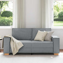 2-personers sofa lysegrå 180x78x84 cm stof