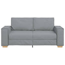 2-personers sofa lysegrå 180x78x84 cm stof