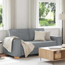 2-personers sofa lysegrå 180x78x84 cm stof
