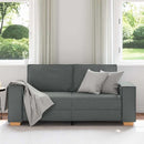 2-personers sofa mørkegrå 180x78x84 cm stof