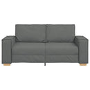 2-personers sofa mørkegrå 180x78x84 cm stof