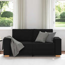 2-personers sofa sort 180x78x84 cm stof
