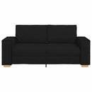 2-personers sofa sort 180x78x84 cm stof