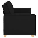 2-personers sofa sort 180x78x84 cm stof