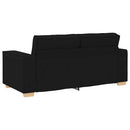 2-personers sofa sort 180x78x84 cm stof
