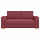 2-personers sofa vinrød 180x78x84 cm stof