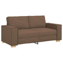 2-personers sofa brun 180x78x84 cm stof