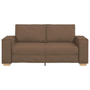 2-personers sofa brun 180x78x84 cm stof