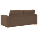 2-personers sofa brun 180x78x84 cm stof