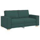 2-personers sofa mørkegrøn 180x78x84 cm stof