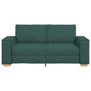 2-personers sofa mørkegrøn 180x78x84 cm stof