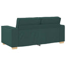2-personers sofa mørkegrøn 180x78x84 cm stof