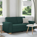 2-personers sofa mørkegrøn 180x78x84 cm stof