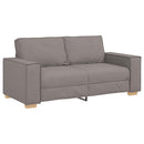 2-personers sofa taupe 180x78x84 cm stof