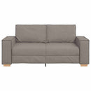2-personers sofa taupe 180x78x84 cm stof