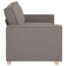 2-personers sofa taupe 180x78x84 cm stof