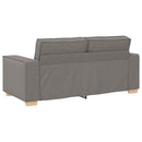 2-personers sofa taupe 180x78x84 cm stof