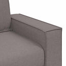 2-personers sofa taupe 180x78x84 cm stof