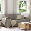 2-personers sofa taupe 180x78x84 cm stof