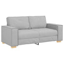2-personers sofa skygrå 180x78x84 cm stof