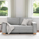 2-personers sofa skygrå 180x78x84 cm stof